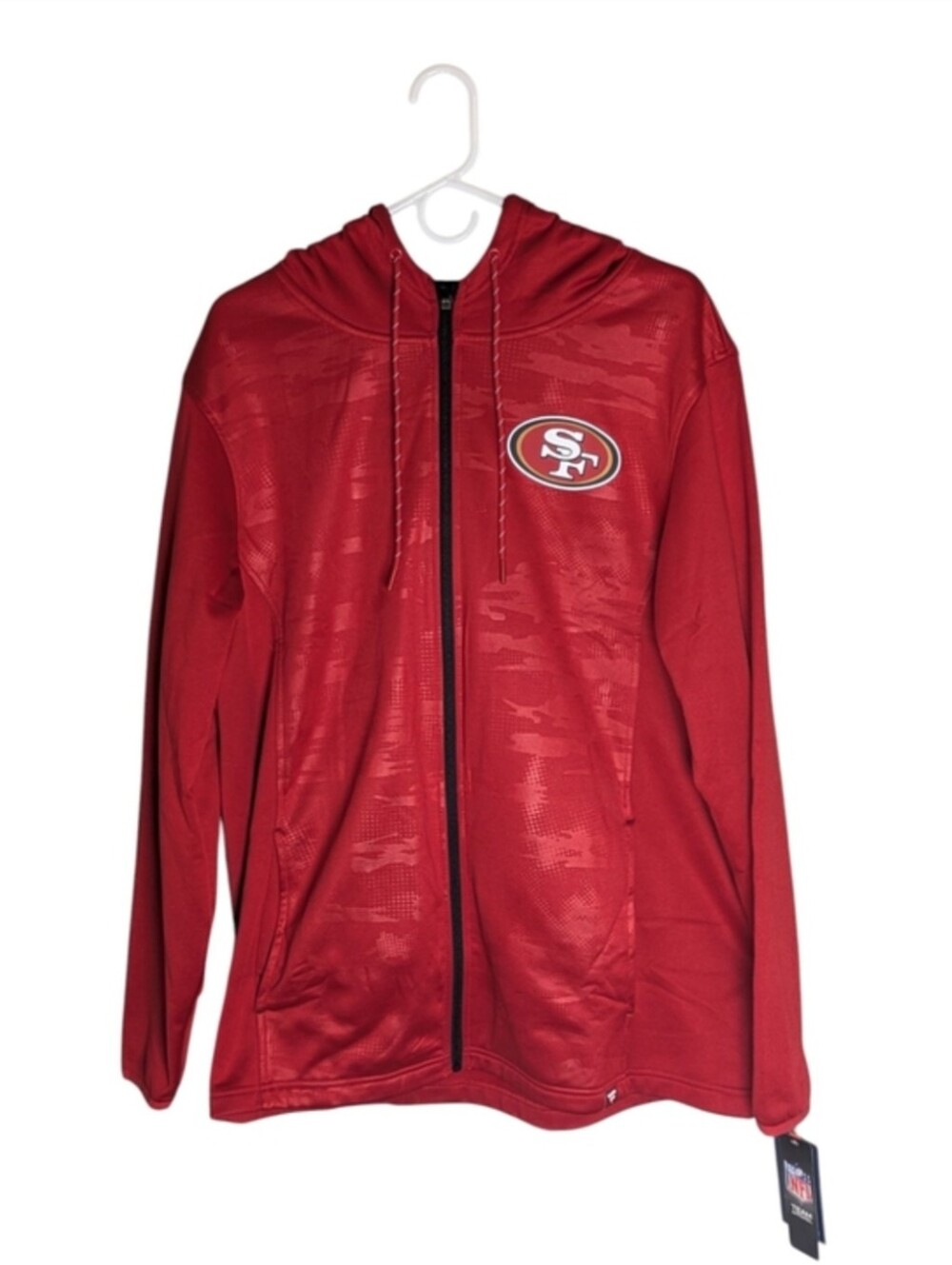 NWT San Francisco 49er Official NFL Apparel Fleece Hoodie Jacket Men's Size XL